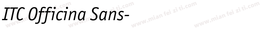 ITC Officina Sans字体转换